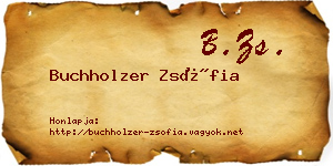 Buchholzer Zsófia névjegykártya